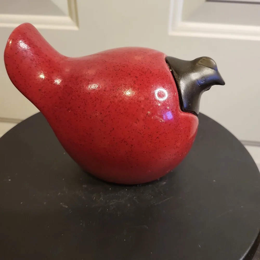 Mid-Century Modern Scandinavian Toikka Style Red and Black Bird - Picture 5 of 10
